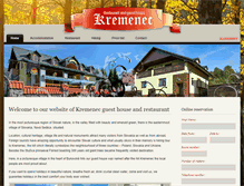 Tablet Screenshot of kremenec.sk